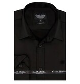 Gentile Bellini Neat Satin Slim Fit Shirts För Män - Svart Gentile Bellini Neat Satin Slim Fit Shirts För Män - Svart