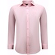 Business Smart Satinskjorta För Män Slim Fit - Rosa