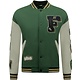 Oversized Letterman Jacket - 8633 - Grön