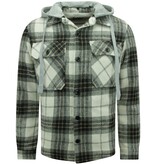 Enos Lumberjacka med Teddy Wool Hood -7091- Svart