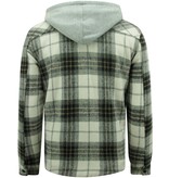 Enos Lumberjacka med Teddy Wool Hood -7091- Svart Enos Lumberjacka med Teddy Wool Hood -7091- Svart