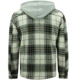 Enos Lumberjacka med Teddy Wool Hood -7091- Svart