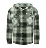 Enos Lumberjacka med Teddy Wool Hood -7091- Svart Enos Lumberjacka med Teddy Wool Hood -7091- Svart