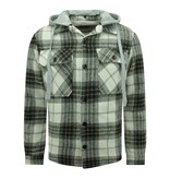 Enos Lumberjacka med Teddy Wool Hood -7091- Svart