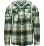 Enos Lumberjacket herr med huva -7091- Grön