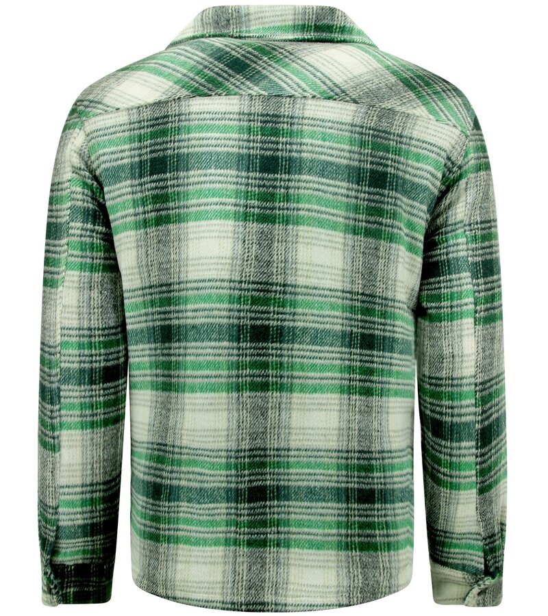 Enos Lumberjackjacka för herrar, fodrad med dragkedja -7088 - Grön