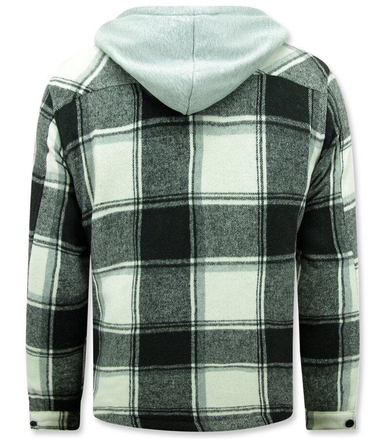 Enos Lumberjacka med huva för män -7969 - Svart