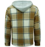 Enos Lumber Jacket med huva för herrar -7969 - Brun