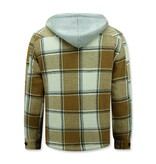 Enos Lumber Jacket med huva för herrar -7969 - Brun Enos Lumber Jacket med huva för herrar -7969 - Brun