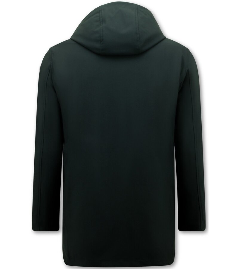 Enos Designer Parkas för män - Tvådelad jacka -8518 - Svart