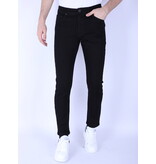 True Rise Jeans Herr Stretch Regular Fit - DP47 - Svart