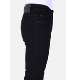 True Rise Jeans Herr Stretch Regular Fit - DP47 - Svart
