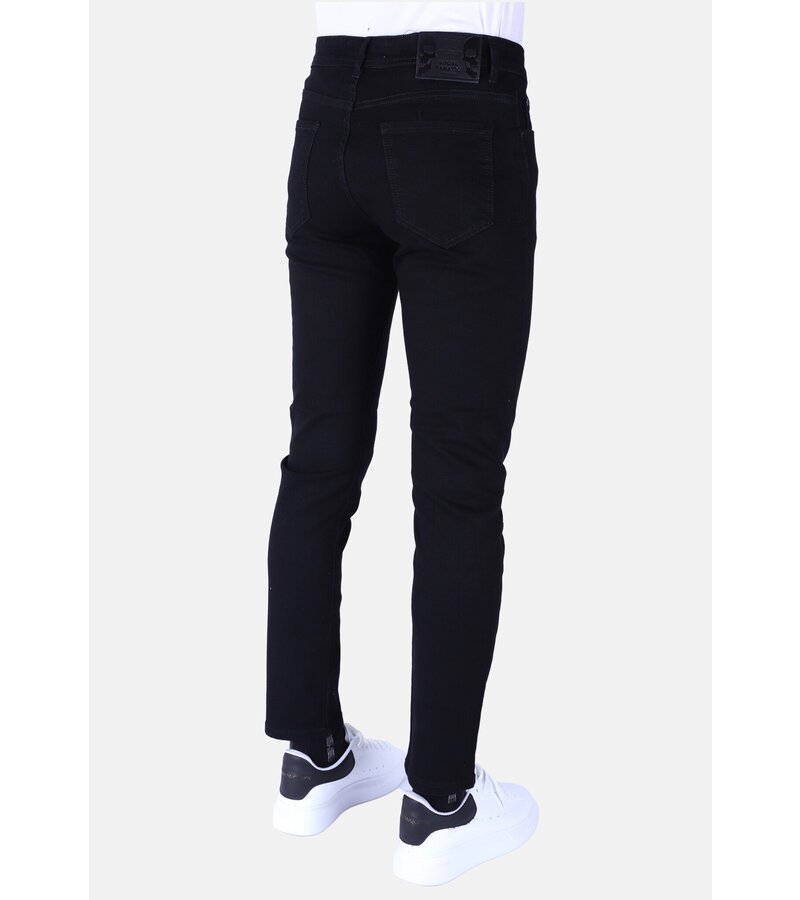 True Rise Jeans Herr Stretch Regular Fit - DP47 - Svart