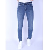 True Rise Jeans För Män Med Raka Ben - Normal Passform - DP48 - Blå True Rise Jeans För Män Med Raka Ben - Normal Passform - DP48 - Blå