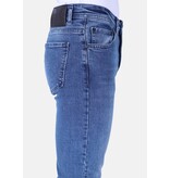 True Rise Jeans För Män Med Raka Ben - Normal Passform - DP48 - Blå True Rise Jeans För Män Med Raka Ben - Normal Passform - DP48 - Blå