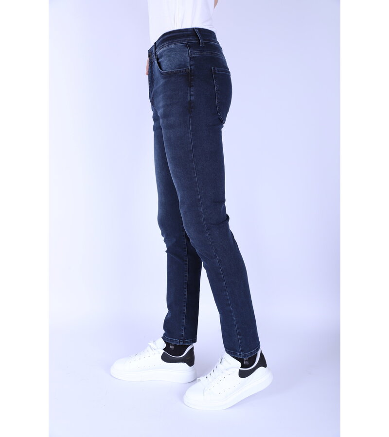 True Rise Regular Fit Jeans Stretch Herr - DP50 - Blå