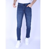 True Rise Snygga Regular Fit Super Stretch Jeans För Män - DP52 - Blå