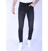 True Rise Snygga Regular Fit Stretch Jeans för män - DP53 - Svart True Rise Snygga Regular Fit Stretch Jeans för män - DP53 - Svart