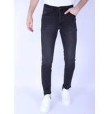 True Rise Snygga Regular Fit Stretch Jeans för män - DP53 - Svart