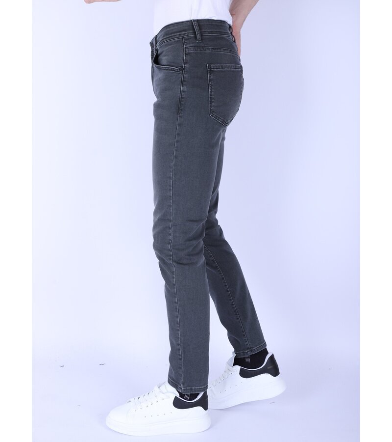 True Rise Men's Super Stretch Denim Normal Fit - DP55 - Grå/Grön