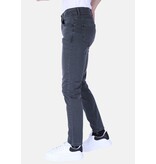 True Rise Men's Super Stretch Denim Normal Fit - DP55 - Grå/Grön True Rise Men's Super Stretch Denim Normal Fit - DP55 - Grå/Grön