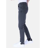 True Rise Men's Super Stretch Denim Normal Fit - DP55 - Grå/Grön