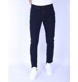 True Rise Jeans Herr Super Stretch Regular Fit Jeans - DP56 - Blå