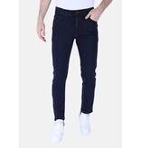 True Rise Jeans Herr Super Stretch Regular Fit Jeans - DP56 - Blå