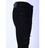 Local Fanatic Ripped Torn Jeans Herr - Slim Fit -1092- Svart Local Fanatic Ripped Torn Jeans Herr - Slim Fit -1092- Svart