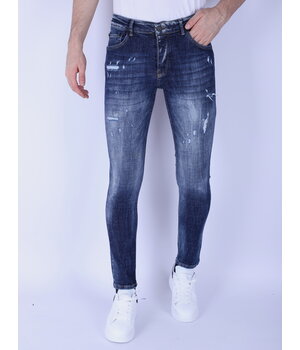 Local Fanatic Denim Blue Stone Washed Jeans Slim Fit -1103 - Blå