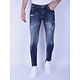 Denim Blue Stone Washed Jeans Slim Fit -1103 - Blå