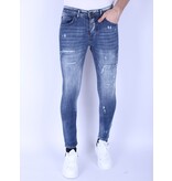 Local Fanatic Mörkblå Slim Fit Jeans För Män -1097 - Blå Local Fanatic Mörkblå Slim Fit Jeans För Män -1097 - Blå