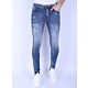 Mörkblå Slim Fit Jeans För Män -1097 - Blå