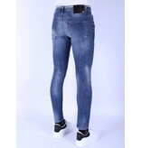 Local Fanatic Mörkblå Slim Fit Jeans För Män -1097 - Blå Local Fanatic Mörkblå Slim Fit Jeans För Män -1097 - Blå