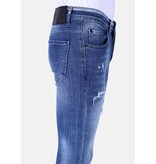 Local Fanatic Mörkblå Slim Fit Jeans För Män -1097 - Blå Local Fanatic Mörkblå Slim Fit Jeans För Män -1097 - Blå
