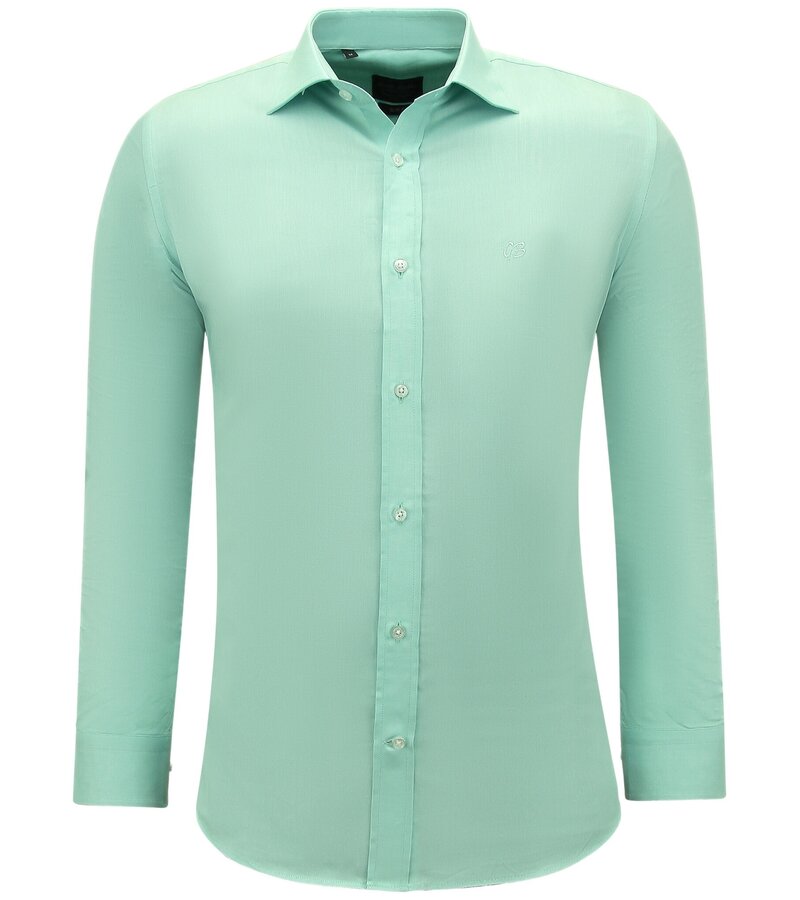 Gentile Bellini Oxford Långärmad Skjorta För Män - Grön