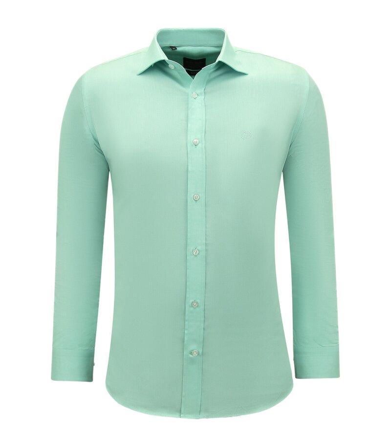 Gentile Bellini Oxford Långärmad Skjorta För Män - Grön