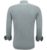 Gentile Bellini Oxford Blus Herr Långärmad Slät - Grå Gentile Bellini Oxford Blus Herr Långärmad Slät - Grå