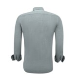 Gentile Bellini Oxford Blus Herr Långärmad Slät - Grå Gentile Bellini Oxford Blus Herr Långärmad Slät - Grå