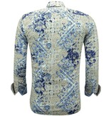 Gentile Bellini Herrtrycksskjortor Långärmade Slim fit - 3140 - Blå Gentile Bellini Herrtrycksskjortor Långärmade Slim fit - 3140 - Blå