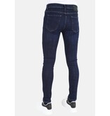 Mario Morato Blå jeans för män Slim-fit med hål -MM117