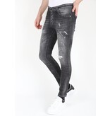 Mario Morato Slim Fit Street Fashion Bomullsjeans med tårar Herr -MM110- Grå