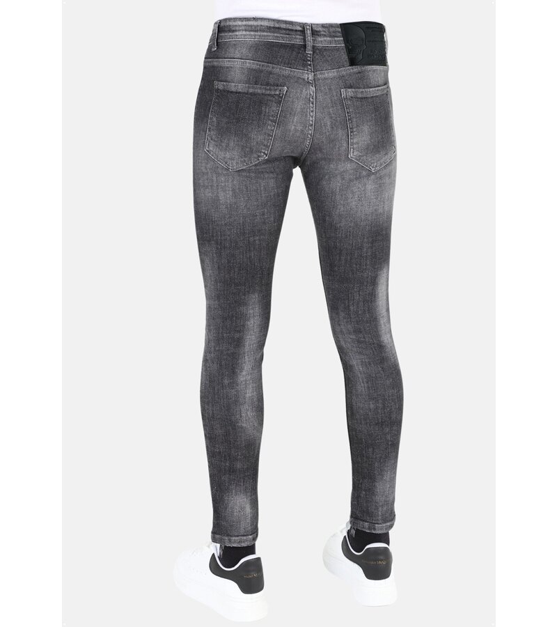 Mario Morato Slim Fit Street Fashion Bomullsjeans med tårar Herr -MM110- Grå