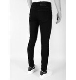 Mario Morato Snygga svarta jeans med stretch för män - Slim Fit -DP104