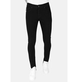 LF Snygga svarta jeans med stretch för män - Slim Fit -DP104