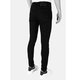 Mario Morato Snygga svarta jeans med stretch för män - Slim Fit -DP104
