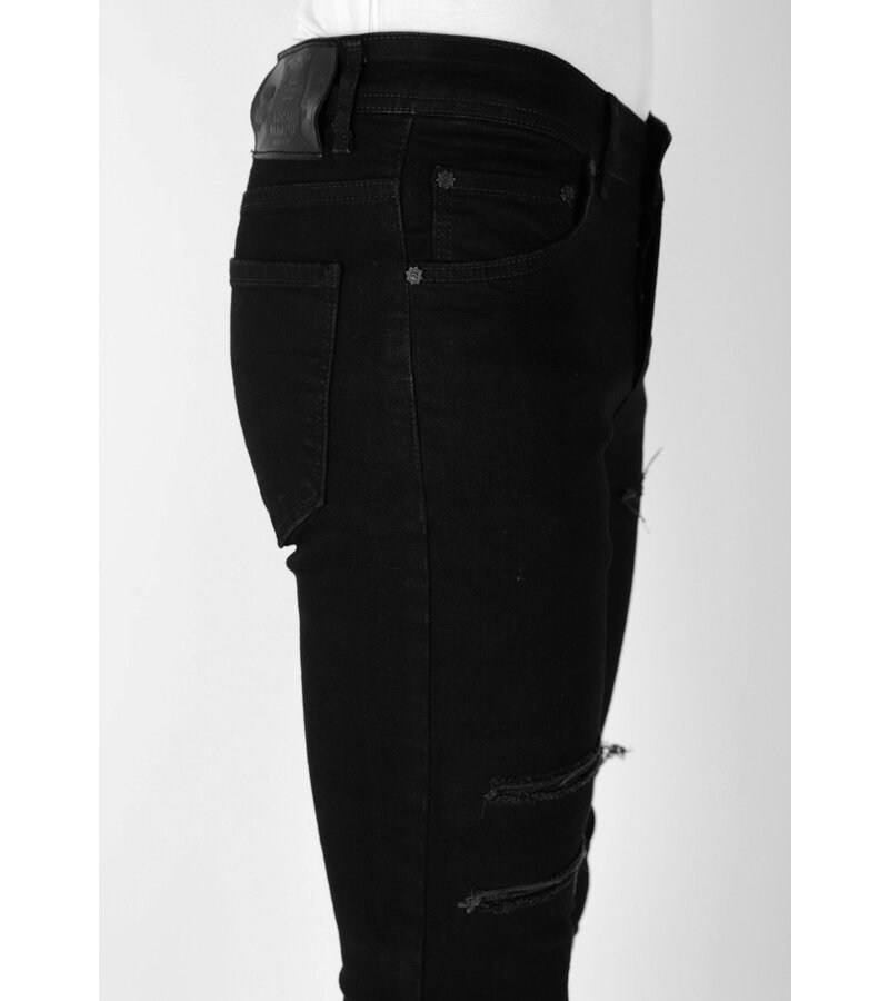 LF Torn Jeans - Slim Fit, svart för herr -DP103