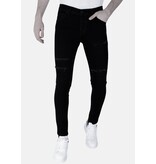 LF Torn Jeans - Slim Fit, svart för herr -DP103 LF Torn Jeans - Slim Fit, svart för herr -DP103