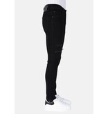 LF Torn Jeans - Slim Fit, svart för herr -DP103 LF Torn Jeans - Slim Fit, svart för herr -DP103