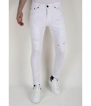 LF Vita Slitna Jeans för Herr Slim Fit -DP106